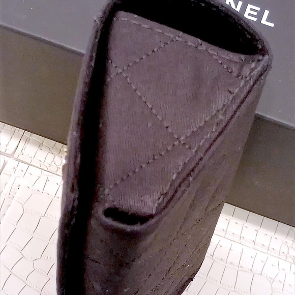 New  Rare "JUMBO" CHANEL Black Quilted Logo Glasses Sunglasses Soft Case, etc. - Picture 14 of 16